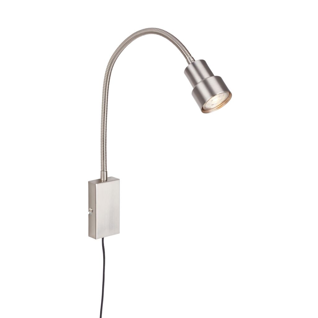 Touch Lampe spot 69 cm 1x GU10 5W 400lm nickel mat
